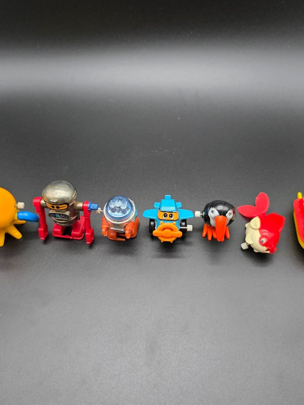 Vintage Lot of 9 Wind-Up Toys